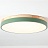 Светодиодные плоские потолочные светильники KIER WOOD 50 см  Зеленый фото 11