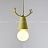 Подвесной светильник с оленьими рогами DEER Желтый фото 3