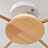 Светодиодная потолочная люстра с элементами из дерева TIDEN 4 плафона  Белый фото 21