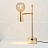 Настольная лампа с составным плафоном в форме конуса и шара E фото 11