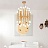 Дизайнерский светильник на потолок Золотой фото 5