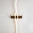 Настенный светодиодный светильник с оленем Blum-11 Золотой 120 см  фото 12