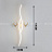 Настенный светодиодный светильник с оленем Blum-11 Черный 100 см  фото 3