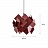 Дизайнерский подвесной светильник с имитацией древесной фактуры SEASONS 40 см  Бордовый (Гранатовый) фото 13