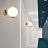 Настенный светильник в скандинавском стиле со стеклянным плафоном-шаром STEM WALL фото 8