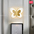 Настенный светильник в виде бабочки Золотой фото 9