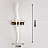 Настенный светодиодный светильник с оленем Blum-11 Золотой 100 см  фото 2