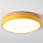 Светодиодные плоские потолочные светильники KIER WOOD 23 см  Желтый фото 24