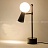 Настольная лампа с составным плафоном в форме конуса и шара C фото 10