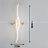 Настенный светодиодный светильник с оленем Blum-11 Золотой 120 см  фото 5